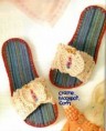 chinelos  de croche